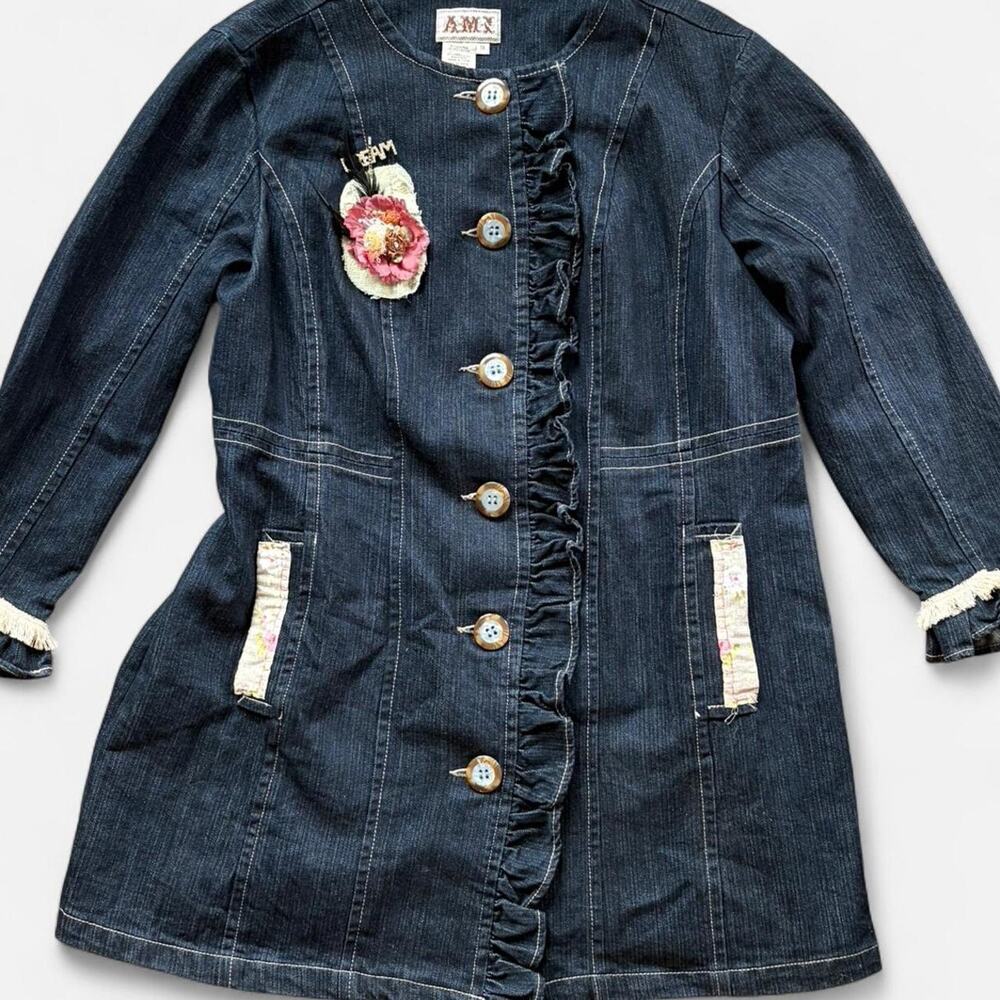 Vintage Ami Denim Jacket With View 2